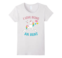 L Love Being an Aunt Tshirt - Funny Unicorn Aunt Gift Tee