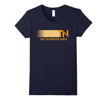 Tennessee State Shirt TN White Orange Checkerboard Tee
