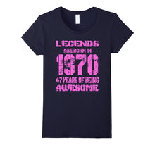 47 Years Old 47th Birthday B-Day Gift Legends 1970 T Shirt