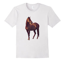 Brown Horse Novelty T Shirt Cool Tee Shirt for Horses Lovers