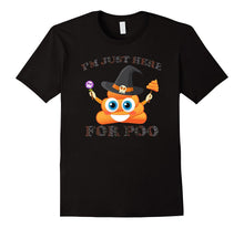 I'm Just Here for Poo Tee Emoji Emoji Poop Halloween T-Shirt