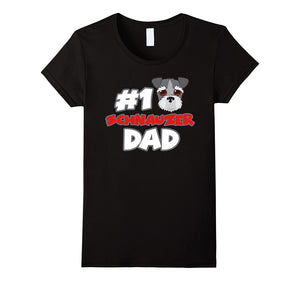 #1 Schnauzer Dad Funny Love Shirts