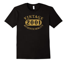 16 Years Old 16th B-Day Birthday Gift Vintage 2001 T-Shirt