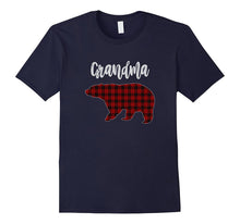 Red Plaid Grandma Bear Matching Family Pajama T-Shirt