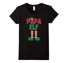 Papa Elf Funny Christmas Family Santa Hat Boots Gift T Shirt
