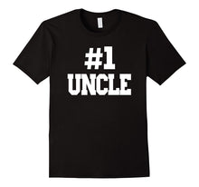 Mens #1 Uncle T-Shirt. Number One Uncle T-Shirt