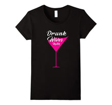 Drunk Wives Matter Funny Martini Glass Party Gift T-Shirt
