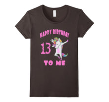 Happy Birthday to Me Thirteenth Birthday Unicorn Dab Tshirt