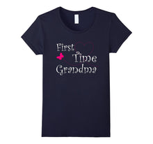 1st Time Grandma T Shirt for Grandmother to Be Announcement