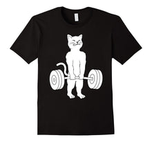 Cat Deadlift T-Shirt - Powerlifting Kitty Tee Shirt