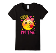 OMG I'm Two T-Shirt 2nd of Birthday Girl Born in 2015