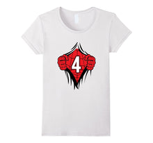 4 Year Old Birthday Tshirt Boys Superhero Shirt for Girls