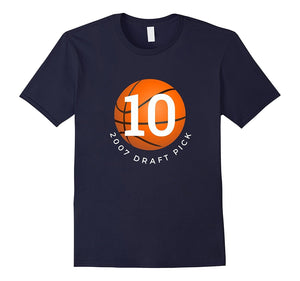 "#10 Birthday T-Shirt - 2007 Draft Pick" Birthday T Shirt