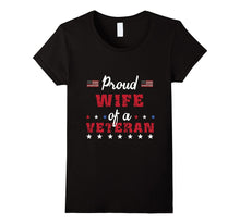 Proud Wife of a Veteran-Patriotic T-Shirt Gifts