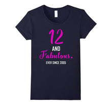 12 and Fabulous Since 2005 for 12 Year Old Girl Shirts Gifts