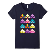 I Love Poop Rainbow Shirt Funny Poop Emoji Shirts Gifts