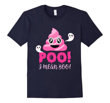 Funny Halloween Pink Poop Emoji Cute Boo Ghost Shirt