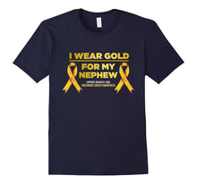 I Wear Gold for My Nephew Childhood Cancer Awareness T-Shirt