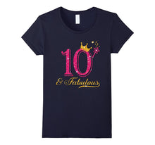 10th Birthday Girl Fabulous Princess Shirt
