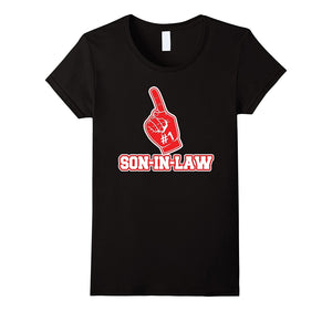 #1 Son-In-Law T Shirt - Number One Foam Finger Gift Tee