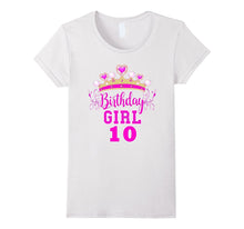 Birthday Girl Ten Year Old Birthday Party Princess Shirt