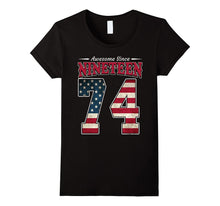 43th Birthday Awesome Since 1974 Tee Shirt