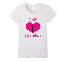 Girly Pink Golf Grandma Heart T-Shirt