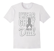 I Wear Grey for My Dad Brain Cancer Awareness T-Shirt