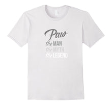 2017 Paw the Man Myth Legend Shirt Best Papa Father Grand Pa
