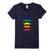 Rainbow Moustache Variety Shirt for November Stache Fans
