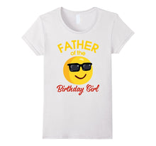Proud Father of the Birthday Girl T-Shirt Glasses Emoji