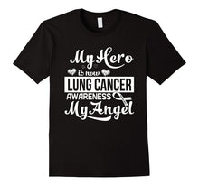LUNG Cancer Awareness Shirts, My Hero Is Now My Angel V1