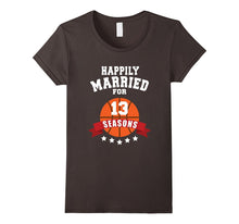 13th Wedding Anniversary T-Shirt Basketball Couple Gift Tee