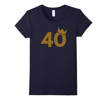 40 Gold Crown - 40th Birthday T-Shirt for Men and Women