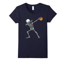 Halloween Dabbing Skeleton Basketball TShirt Funny Dab Dance