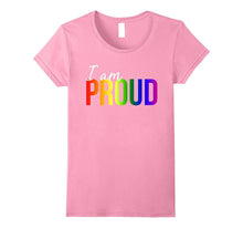 I Am Proud LGBTQ Rainbow Flag Shirt