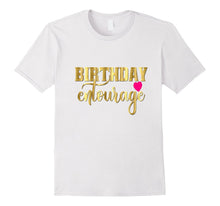 Birthday Entourage Shirt Gift Girly Gold Pink Heart Bestie