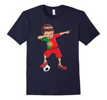 Soccer Boy Dabbing T Shirt Portugal Portuguese Football Boys