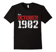 Est October 1982 Shirt 35th Birthday Gifts TShirt
