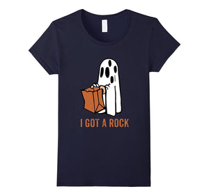 "I Got a Rock" Funny Halloween T-Shirt Ghost Costume Gift