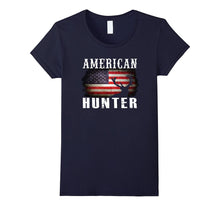 Hunter Men's Tshirt American Patriotic Buck Hunting Shirt