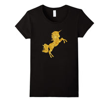 Kids Gold Bling Unicorn Gift T-Shirt - Girls Shirt