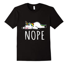 Nope Not Today T-Shirt Funny Tired & Lazy Unicorn Tee