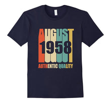 Retro August 1958 T-Shirt 59 Yrs Old Bday 59th Birthday Tee