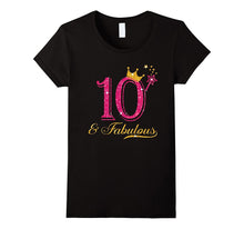 10th Birthday Girl Fabulous Princess Shirt