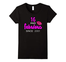 16 and Fabulous Since 2001 - Girls Shirts Sweet Sixteen