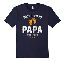 Promoted to Papa 2017 T-Shirts - New Dad Baby Reveal Tshirts