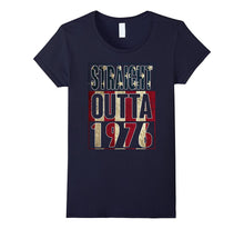 41th Birthday Straight Outta 1976 American Flag T Shirt