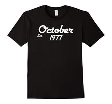 Established October 1977 T Shirt 40th Birthday