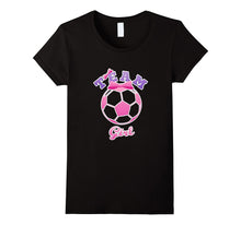 Team Girl Pink for Gender Reveal Party T Shirt Soccer Theme.